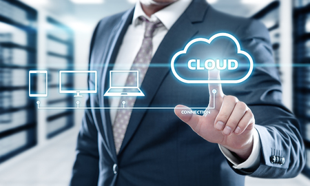 Cloud Computing Technology Internet Storage Network Concept.の写真素材