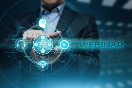 Webinar E-learning Training Business Internet Technology Concept.の写真素材