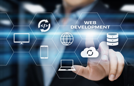 Web Development Coding Programming Internet Technology Business concept.の写真素材