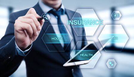 Insurance Life House Car Health Travel Business Health concept.の写真素材