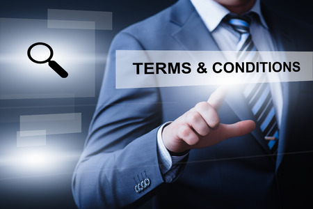 Terms and Conditions Agreement Service Business Technology Internet Concept.の写真素材