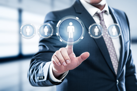 Human Resources HR management Recruitment Employment Headhunting Concept.の写真素材