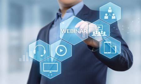 Webinar E-learning Training Business Internet Technology Concept.の写真素材