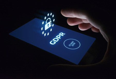 GDPR General Data Protection Regulation Business Internet Technology Concept.