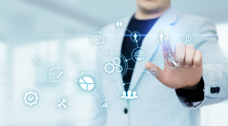 Automation Software Technology Process System Business concept.の写真素材