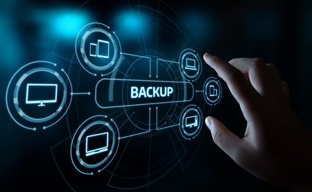 Backup Storage Data Internet Technology Business concept.の写真素材