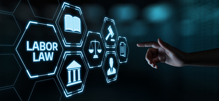 Labor Law Lawyer Legal Business Internet Technology Concept.の写真素材