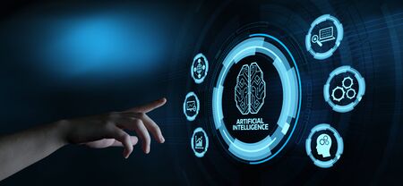 Artificial intelligence Machine Learning Business Technology Concept
