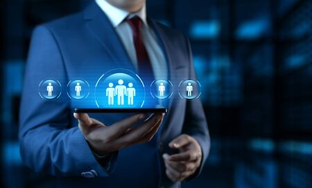 Human Resources HR management Recruitment Employment Headhunting Concept.の写真素材