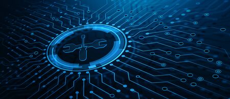 Technical Support Customer Service Business Technology Internet Conceptの写真素材