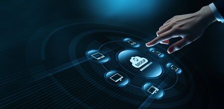 Backup Storage Data Internet Technology Business conceptの写真素材