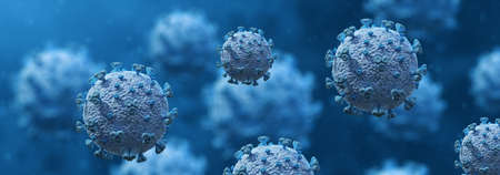 Corona Virus Coronavirus Epedemic Pandemic Covid-19 Concept. 3d render illustrationの写真素材