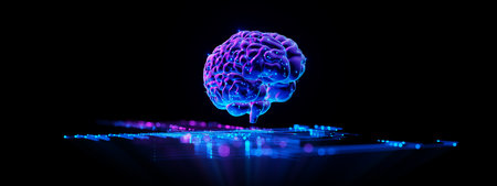 Human Brain - Futuristic Concept of Intelligence, science and mindの写真素材