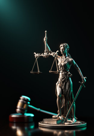 Legal Concept: Themis is Goddess of Justice and lawの写真素材