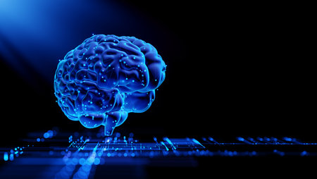 Human Brain - Futuristic Concept of Intelligence, science and mind