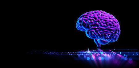 Human Brain - Futuristic Concept of Intelligence, science and mind