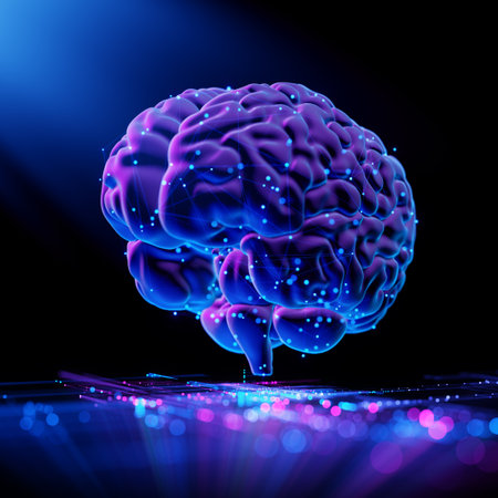 Human Brain - Futuristic Concept of Intelligence, science and mind