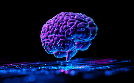 Human Brain - Futuristic Concept of Intelligence, science and mind