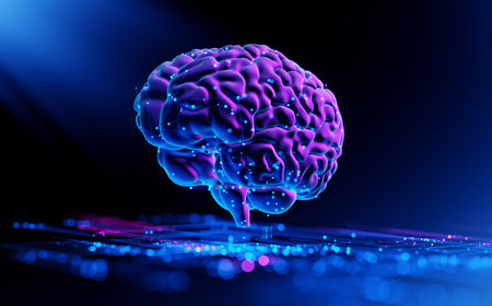 Human Brain - Futuristic Concept of Intelligence, science and mind
