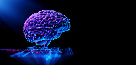 Human Brain - Futuristic Concept of Intelligence, science and mind