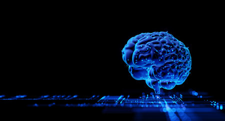 Human Brain - Futuristic Concept of Intelligence, science and mind
