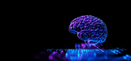 Human Brain - Futuristic Concept of Intelligence, science and mind