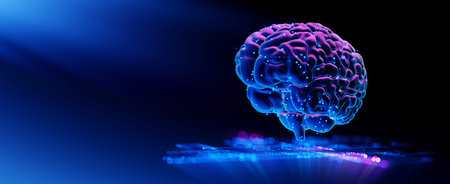 Human Brain - Futuristic Concept of Intelligence, science and mind