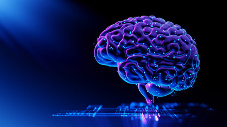 Human Brain - Futuristic Concept of Intelligence, science and mind
