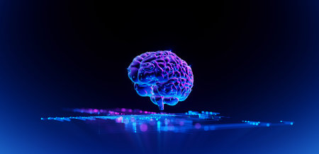 Human Brain - Futuristic Concept of Intelligence, science and mind