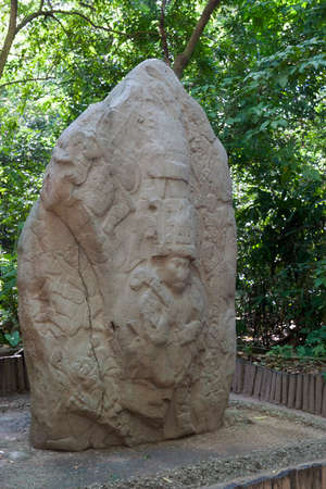 Olmec culture La Venta Villahermosa Tabasco Mexicoの写真素材