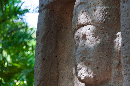 Olmec culture La Venta Villahermosa Tabasco Mexicoの写真素材