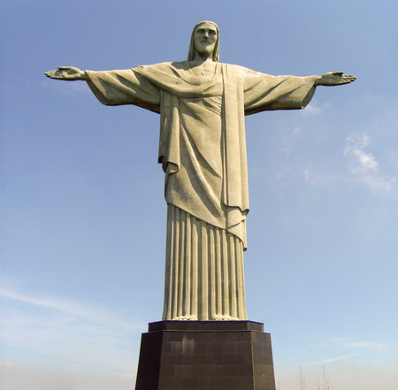 Corcovado Christ Rio de Janeiro, Brazilのeditorial素材