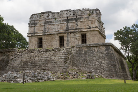 The Great Ball Court. in Chichen Itza,Yucatan, Mexicoのeditorial素材