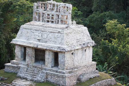 Temple of the Sun Archaeological zone of Palenqueの写真素材