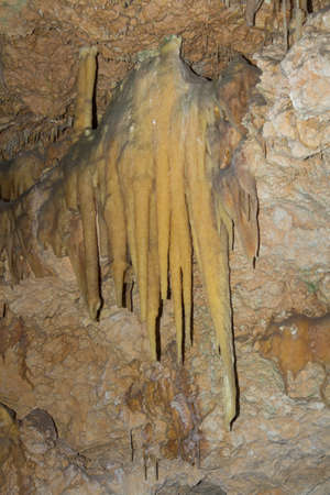Stalactites in a cave in Perth Australia.の写真素材