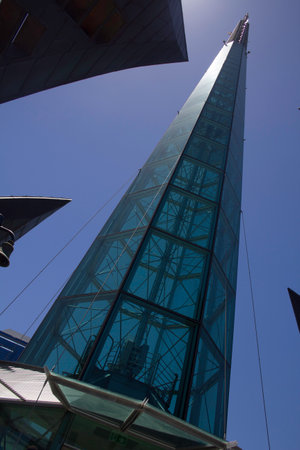 Perth, Western Australia / Australia -01/17/2013 : Last floor view of details of inside of The Swan Bell Tower of Perth, Western Australia.のeditorial素材