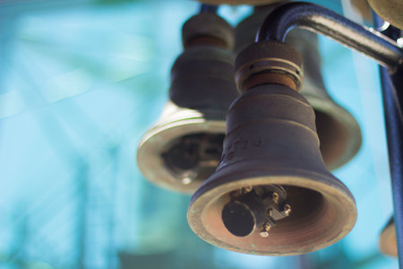 Perth, Western Australia / Australia -01/17/2013 : Details bells inside of The Swan Bell Tower of...