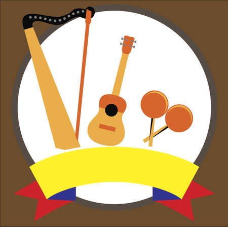 Venezuelan musical  instrumentsのイラスト素材