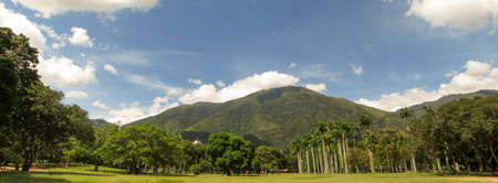 Beautiful view of Avila Mountain  from the East Park Warairarepano Caracas Venezuelaの写真素材