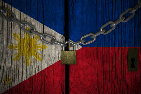 Conceptual composition on lockdown for quarantine for the covid-19 coronavirus Philippines...