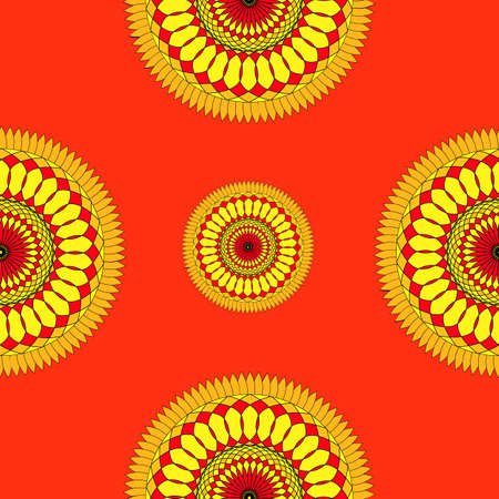 mandala seamlessのイラスト素材