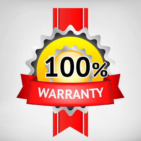 Multi color warranty elements signのイラスト素材