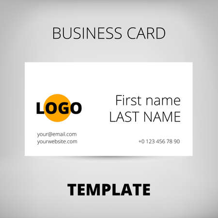 Vector modern creative and clean business card template. Flat designのイラスト素材