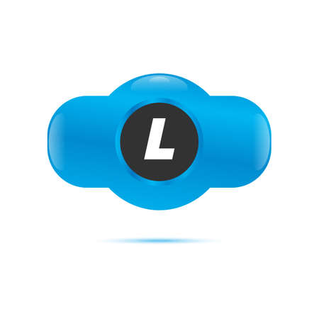 Business Abstract Circle logo. Corporate, Media, Technology styles vector logo design template.のイラスト素材