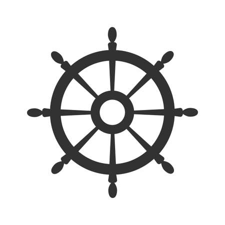 Wheel. Black color Vector symbol on white backgroundのイラスト素材