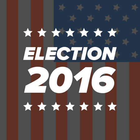 Retro or Vintage Style Red White and Blue Patriotic Voteのイラスト素材