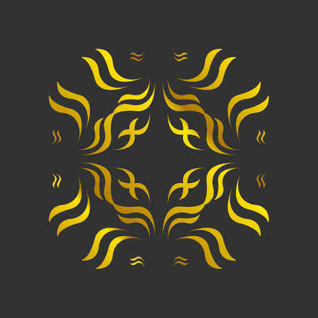 Vintage frame border scroll floral ornament engraving retro pattern antique styleのイラスト素材