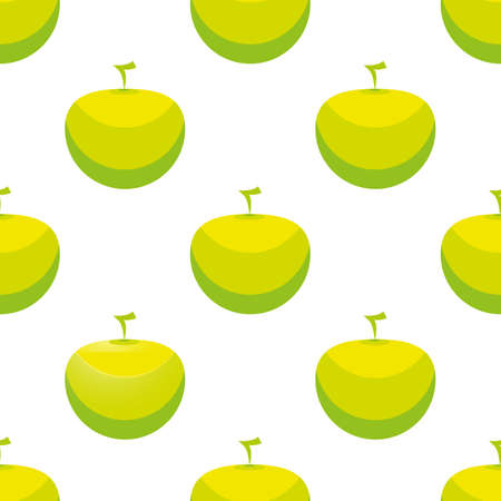 Seamless pattern with colored apples vector backgroundのイラスト素材