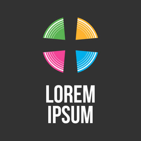 Abstract circle  on a white backgroundのイラスト素材