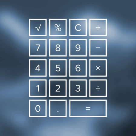 Calculator design for siteの写真素材